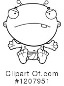 Alien Baby Clipart #1207951 by Cory Thoman