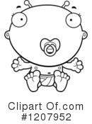 Alien Baby Clipart #1207952 by Cory Thoman