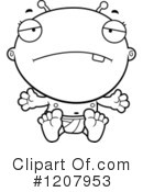 Alien Baby Clipart #1207953 by Cory Thoman