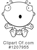 Alien Baby Clipart #1207955 by Cory Thoman