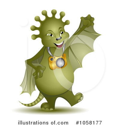 Royalty-Free (RF) Alien Clipart Illustration by MilsiArt - Stock Sample #1058177