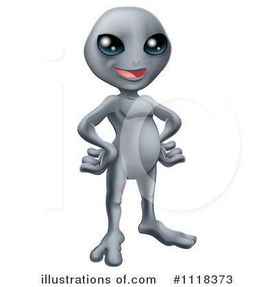 Royalty-Free (RF) Alien Clipart Illustration by AtStockIllustration - Stock Sample #1118373