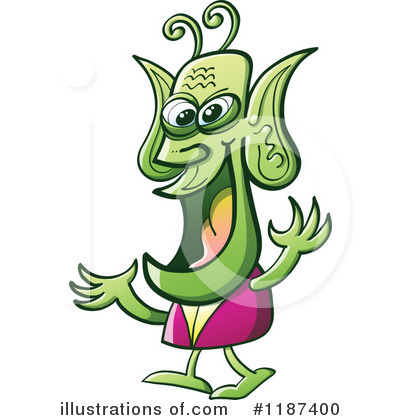 Royalty-Free (RF) Alien Clipart Illustration by Zooco - Stock Sample #1187400