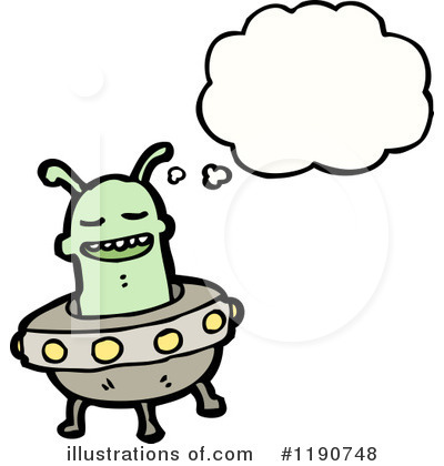 Royalty-Free (RF) Alien Clipart Illustration by lineartestpilot - Stock Sample #1190748