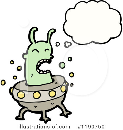 Royalty-Free (RF) Alien Clipart Illustration by lineartestpilot - Stock Sample #1190750