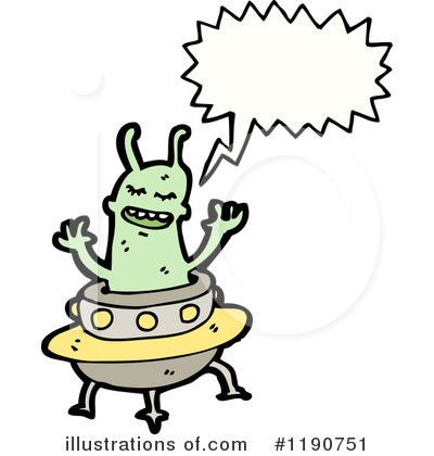 Royalty-Free (RF) Alien Clipart Illustration by lineartestpilot - Stock Sample #1190751