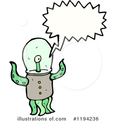 Royalty-Free (RF) Alien Clipart Illustration by lineartestpilot - Stock Sample #1194236