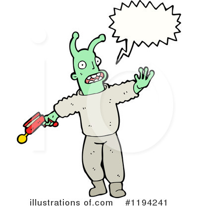 Royalty-Free (RF) Alien Clipart Illustration by lineartestpilot - Stock Sample #1194241