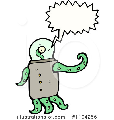 Royalty-Free (RF) Alien Clipart Illustration by lineartestpilot - Stock Sample #1194256