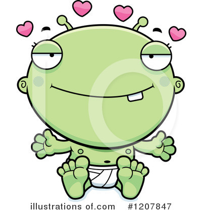 Royalty-Free (RF) Alien Clipart Illustration by Cory Thoman - Stock Sample #1207847