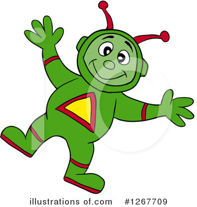 Royalty-Free (RF) Alien Clipart Illustration by LaffToon - Stock Sample #1267709
