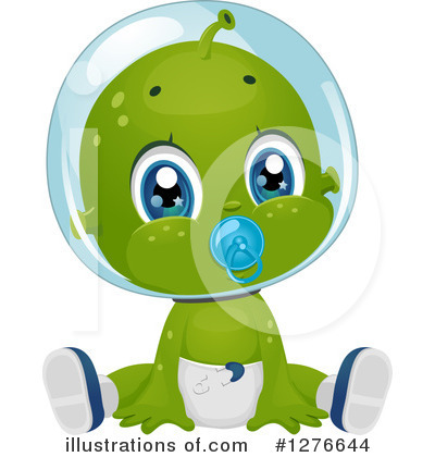 Alien Baby Clipart #1276644 by BNP Design Studio