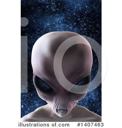 Alien Clipart #1407463 by Leo Blanchette