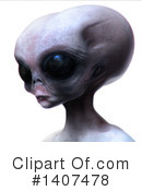 Alien Clipart #1407478 by Leo Blanchette