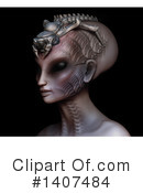 Alien Clipart #1407484 by Leo Blanchette