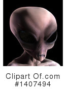 Alien Clipart #1407494 by Leo Blanchette