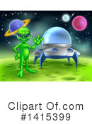 Alien Clipart #1415399 by AtStockIllustration