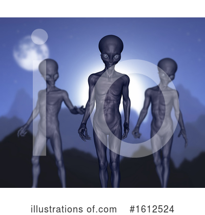Royalty-Free (RF) Alien Clipart Illustration by KJ Pargeter - Stock Sample #1612524