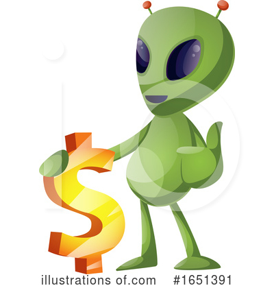 Royalty-Free (RF) Alien Clipart Illustration by Morphart Creations - Stock Sample #1651391