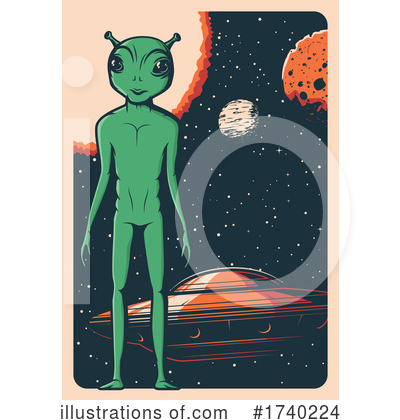 Royalty-Free (RF) Alien Clipart Illustration by Vector Tradition SM - Stock Sample #1740224