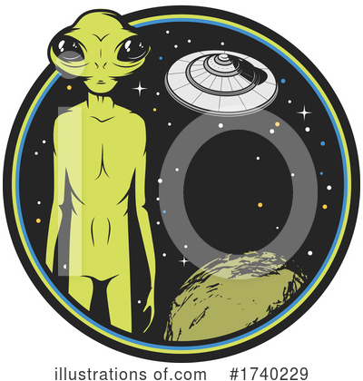 Royalty-Free (RF) Alien Clipart Illustration by Vector Tradition SM - Stock Sample #1740229