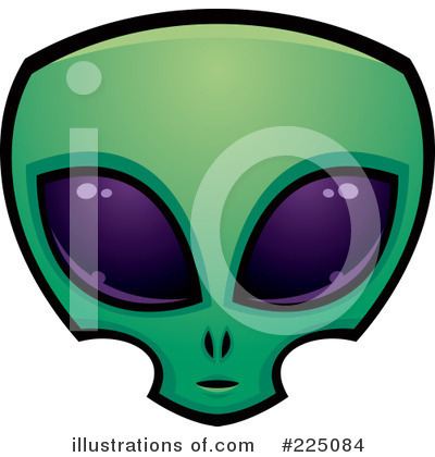Royalty-Free (RF) Alien Clipart Illustration by John Schwegel - Stock Sample #225084