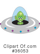 Alien Clipart #36053 by Dennis Holmes Designs