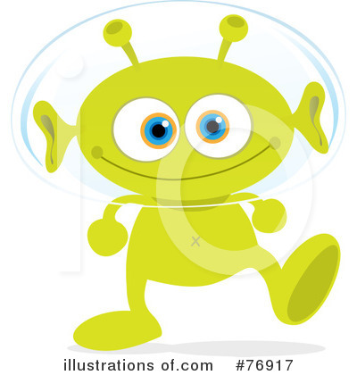 Royalty-Free (RF) Alien Clipart Illustration by Qiun - Stock Sample #76917