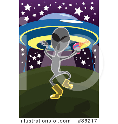 Royalty-Free (RF) Alien Clipart Illustration by mayawizard101 - Stock Sample #86217