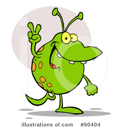 Royalty-Free (RF) Alien Clipart Illustration by Hit Toon - Stock Sample #90404