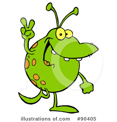 Royalty-Free (RF) Alien Clipart Illustration by Hit Toon - Stock Sample #90405