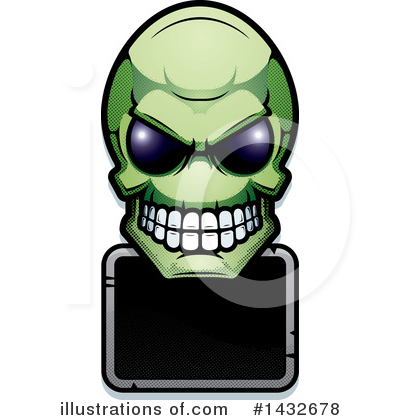 Royalty-Free (RF) Alien Skull Clipart Illustration by Cory Thoman - Stock Sample #1432678