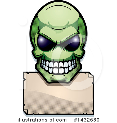 Alien Skull Clipart #1432680 by Cory Thoman