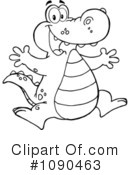 Alligator Clipart #1090463 by Hit Toon