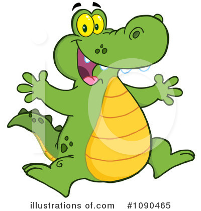 Crocodile Clipart #1090465 by Hit Toon