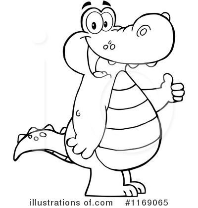 Royalty-Free (RF) Alligator Clipart Illustration by Hit Toon - Stock Sample #1169065