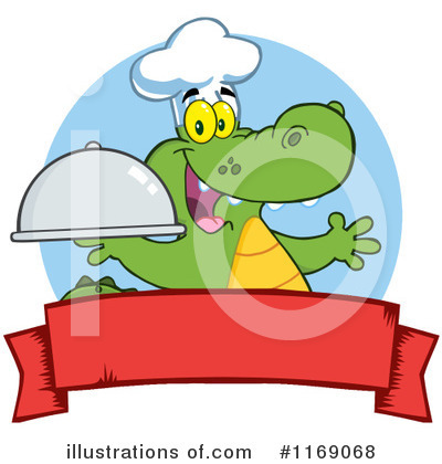 Royalty-Free (RF) Alligator Clipart Illustration by Hit Toon - Stock Sample #1169068
