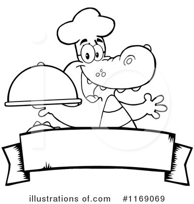 Royalty-Free (RF) Alligator Clipart Illustration by Hit Toon - Stock Sample #1169069