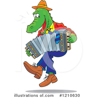 Royalty-Free (RF) Alligator Clipart Illustration by Alex Bannykh - Stock Sample #1210630