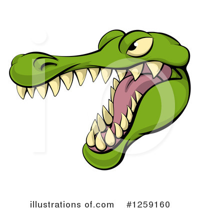 Alligator Clipart #1259160 by AtStockIllustration