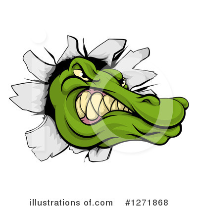 Alligator Clipart #1271868 by AtStockIllustration