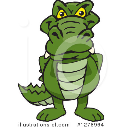 Royalty-Free (RF) Alligator Clipart Illustration by Dennis Holmes Designs - Stock Sample #1278964