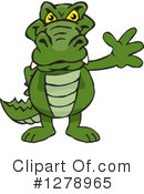 Alligator Clipart #1278965 by Dennis Holmes Designs