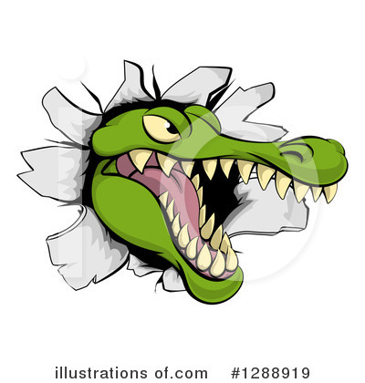 Alligator Clipart #1288919 by AtStockIllustration