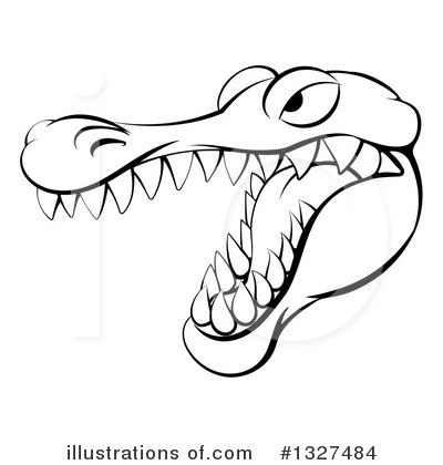 Alligator Clipart #1327484 by AtStockIllustration