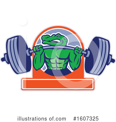 Weightlifter Clipart #1607325 by patrimonio