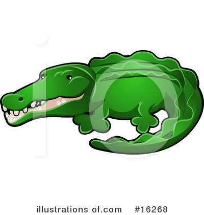 Alligator Clipart #16268 by AtStockIllustration