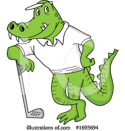 Alligator Clipart #1695694 by LaffToon