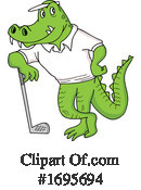 Alligator Clipart #1695694 by LaffToon