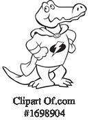 Alligator Clipart #1698904 by Johnny Sajem